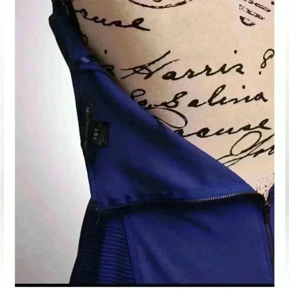 NWOT French Connection RITA Halter Knit Bodycon Cocktail Minidress Size 6 Blue - Picture 13 of 14